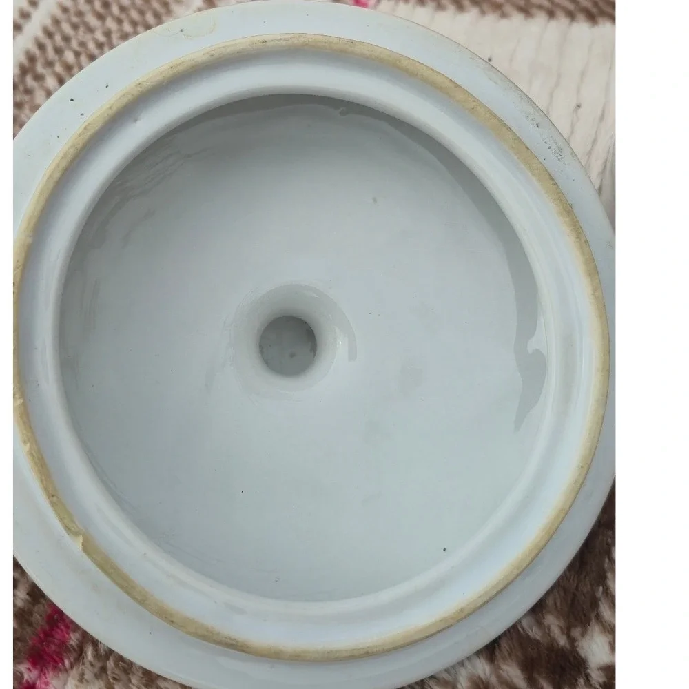 Vintage Paul Marshall Country Home Swan Ceramic Canister Jar with‎ Lid White